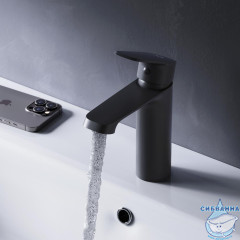 Смеситель для раковины AM.PM Func F8F02122 (черный матовый)