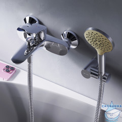 Смеситель для ванны Am.Pm Like F8015000 с душевым гарнитуром (хром)