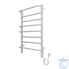 Полотенцесушитель электрический Санприз Евромикс П8 50Х80 (белый матовый) (подключение универсальное)