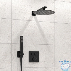 Душевая система Wasserkraft 250 1 режим A7448.219.258.302.240.218 Thermo (черный матовый)