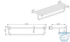 Полочка Aquatek Вега AQ4015CR