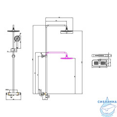 Душевая система Lemark Tropic LM7010C (хром)