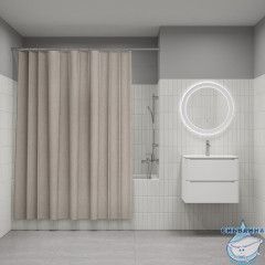 Штора для ванной, 200х180 см, Полиэстер, бежевый, IDDIS, DL02P18i11