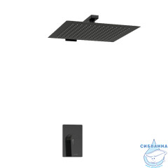 Душевая система Wasserkraft 250 1 режим A66181 (черный глянец)