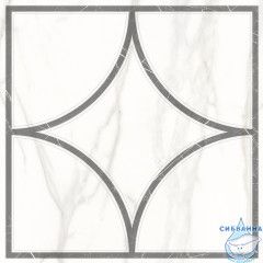 7346-0002-1001 Декор кер. Каррара Нова_LB Бел. 45*45 _геометрия_ 1 \4