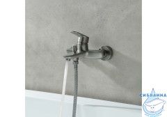 Смеситель для ванны Aquatek Ника AQ1840BGM (оружейная сталь)