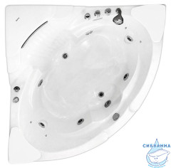 Акриловая ванна Gemy G9082 B 152х152 с гидромассажем