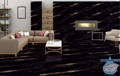 Плитка керамогранитная AZARIO VOLCANO BLACK 60х120 High Glossy (P3110821120HG)