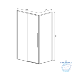 Душевое ограждение Vincea Slim-N 110x90 профиль хром, стекло прозрачное VSR-4SN9011CL