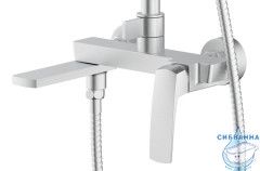 Душевая система Azario Conda 250 1 режим AZ-K2411BN (сатин )