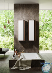 Пенал подвесной Aqwella Clarberg Evolution 40 темный крафт