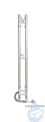 Полотенцесушитель электрический Санприз Дуэт 10Х120 L (хром) (подключение L)
