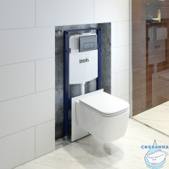 Комплект 3в1: подвесной унитаз, инсталляция и клавиша смыва, IDDIS, BASBR02i73