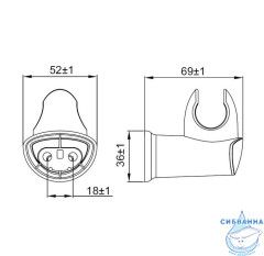 Держатель для лейки, 030, IDDIS, 030CP00I53