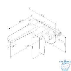 Смеситель для раковины встраиваемый Am.Pm Gem F90A72200 (хром)