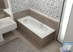 Чугунная ванна Универсал Грация 170х70 с ножками