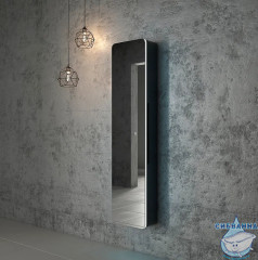 Шкаф-пенал подвесной Calypso Eltoro black LED 37 МВК112