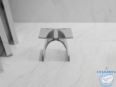 Стульчик для ванной прозрачный ABBER Kristall AT1739Perle