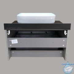 Тумба подвесная Comforty Эдинбург 75 бетон светлый с раковиной Comforty  T-Y9378