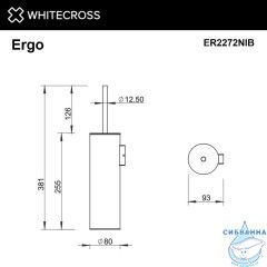 Ершик подвесной WHITECROSS Ergo ER2272NIB (брашированный никель)