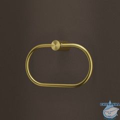 Полотенцедержатель-кольцо, нержавеющая сталь, Дюна (Duna), золото матовое, IDDIS, DUNMGO0i51