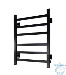 Полотенцесушитель электрический Санприз Контур П6 40х60 (черный матовый) (подключение универсальное)