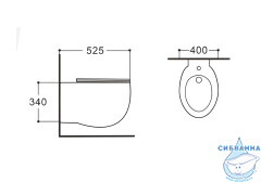 Биде подвесное Aquatek Альтаир AQ1089-00 (без сиденья)
