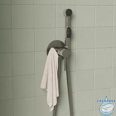 Встраиваемый смеситель с гигиеническим душем, сатин, IDDIS, 003BNR0i08