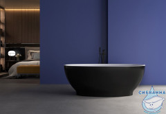 Акриловая ванна ABBER 165х80 AB9207MB (черный матовый)