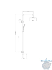 Душевая система Raglo 250 1 режим R20.24 (хром)