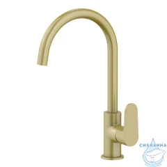 Смеситель для кухни Aquatek Оберон AQ1282BG (золото шлифованное)