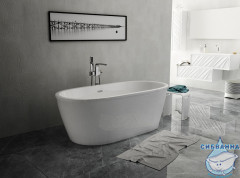 Акриловая ванна 1Marka Tondo 174х80 с каркасом