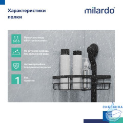 Полочка Milardo Easy EASCWS2M44