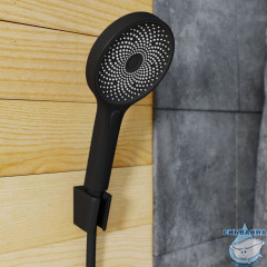 Лейка для душа, черная, SpaHome, IDDIS, SPA3F0Bi18