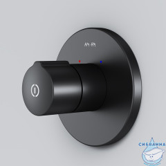 Встраиваемый смеситель для душа AM.PM X-Joy TouchReel F85A65722 (черный матовый)
