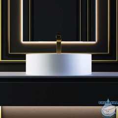 Раковина на столешницу 45 см Salini Armonia 130112SM (материал solix, белый матовый)