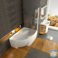 Акриловая ванна Ravak Rosa II 150x105 R с ножками