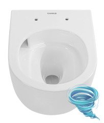 Унитаз подвесной безободковый Charus Elmo Rimless EWC700-129W с сиденьем Soft Close (микролифт)