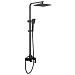 Душевая система Abber Wasserfall 250 1 режим AF8616B (черный матовый)