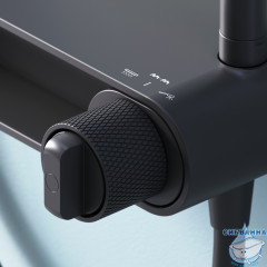 Душевая система Am.Pm X-Joy 220 1 режим F0785A622 (черный матовый)