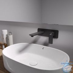 Встраиваемый смеситель для раковины Oliveeka D-Line OL-869003-MB (черный матовый)