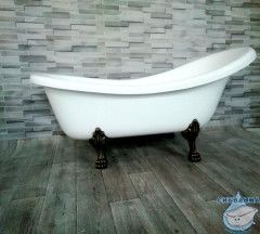 Ванна из литьевого мрамора New Line Sanitary Даллас King Size на ножках 174х81