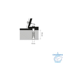 Комплект крепления унитаза-компакта, скрытый, белый, IDDIS, 936OPH02SK