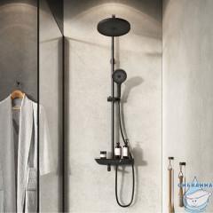 Душевая система Iddis SpaHome 260 1 режим SPABLBTi06 (черный матовый)