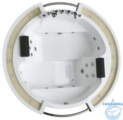 Акриовая ванна Gemy G9060 B 210х210 с гидромассажем