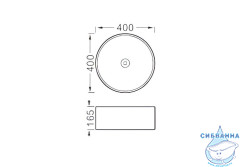 Раковина на столешницу 40 см Aquatek AQ5118-MG