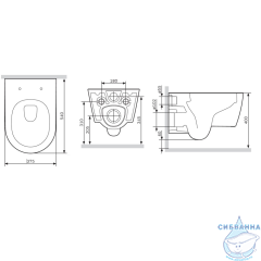 Унитаз подвесной AM.PM Func C8F1701MWSC с сиденьем Soft Close (микролифт)