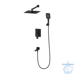 Душевая система Oliveeka D-Line 300 1 режим OL-939003-MB (черный матовый)