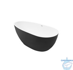 Акриловая ванна Grossman Fly GR-1102MB 170x80 с каркасом (белый/черный матовый)
