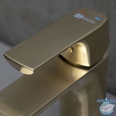 Смеситель для раковины Lemark Ursus LM7206BG (с донным клапаном) (брашированное золото)